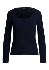Lauren Ralph Lauren - LAUREN RALPH LAUREN Bluzka 200980145002 Granatowy Slim Fit. Kolor: niebieski #3