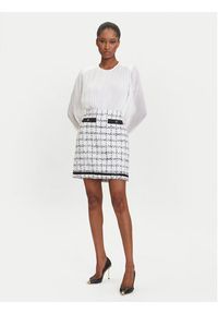 Karl Lagerfeld - KARL LAGERFELD Spódnica mini A3W12019 Écru Regular Fit. Materiał: syntetyk #4