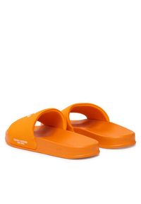 TOMMY HILFIGER - Tommy Hilfiger Klapki Logo Embroidery CanvasFM0FM05858 Pomarańczowy. Kolor: pomarańczowy. Materiał: materiał #5