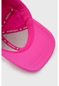 4f - 4F czapka kolor różowy gładka. Kolor: różowy. Wzór: gładki