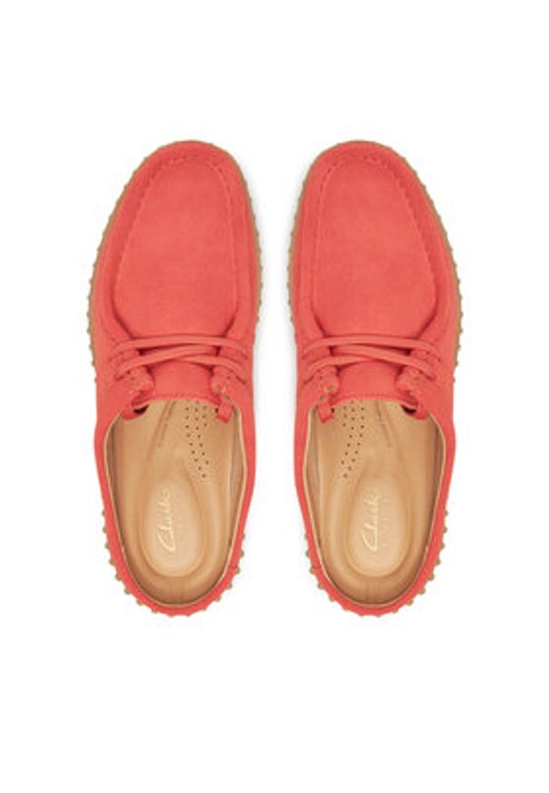 Clarks Klapki Torhill Mule 26181194 Koralowy. Kolor: pomarańczowy. Materiał: skóra