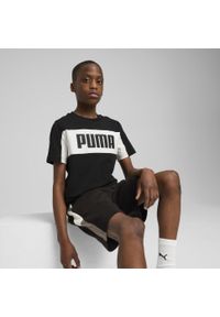Puma - Młodzieżowa koszulka Essentials Block PUMA Black. Kolor: czarny. Wzór: haft. Sport: joga i pilates #2