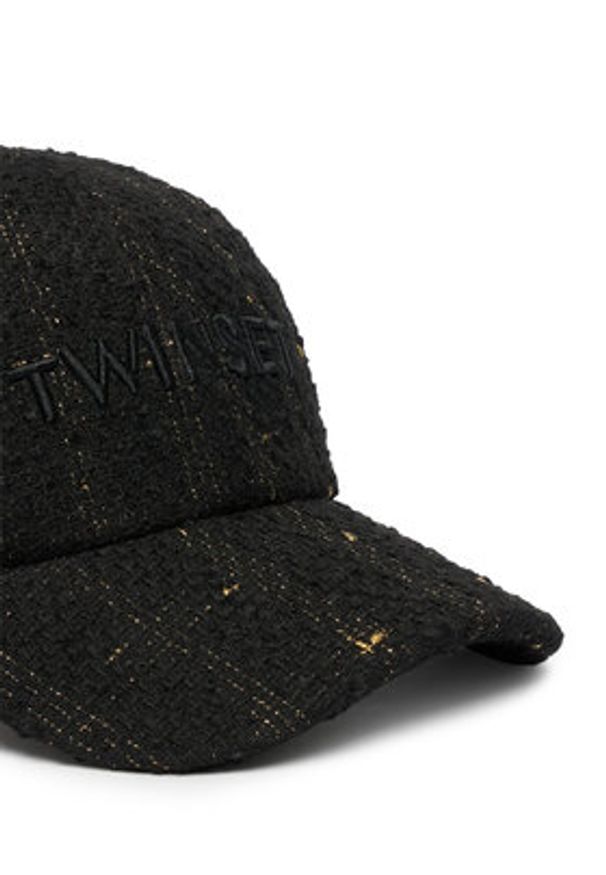 TwinSet - TWINSET Czapka z daszkiem 242TO5431 Czarny. Kolor: czarny. Materiał: materiał