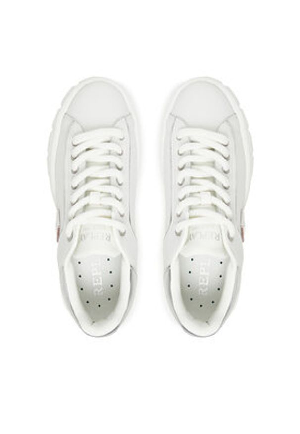 Replay - REPLAY Sneakersy GWZ7G .000.C0001L Biały. Kolor: biały. Materiał: skóra