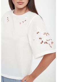 Weekend Max Mara - T-shirt damski ażurowy Targa WEEKEND MAX MARA. Wzór: ażurowy #3