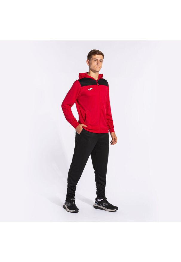 Dres Joma Phoenix II. Kolor: wielokolorowy, czarny, czerwony. Materiał: dresówka. Sport: piłka nożna, fitness