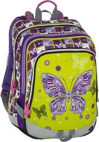 Bagmaster - BAGMASTER Plecak szkolny trzykomorowy Alfa 8 A fioletowy. Kolor: fioletowy #1