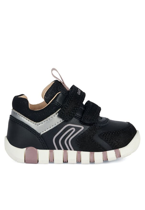 Geox Sneakersy B Iupidoo Girl B3558C 077BC C9231 Czarny. Kolor: czarny