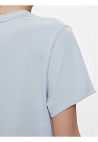 Tommy Jeans T-Shirt Badge DW0DW17391 Granatowy Boxy Fit. Kolor: niebieski. Materiał: bawełna, syntetyk