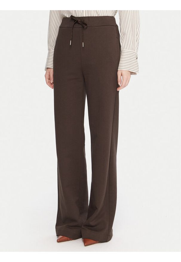 Maryley Spodnie dresowe 25IB558/07CO Brązowy Relaxed Fit. Kolor: brązowy. Materiał: bawełna