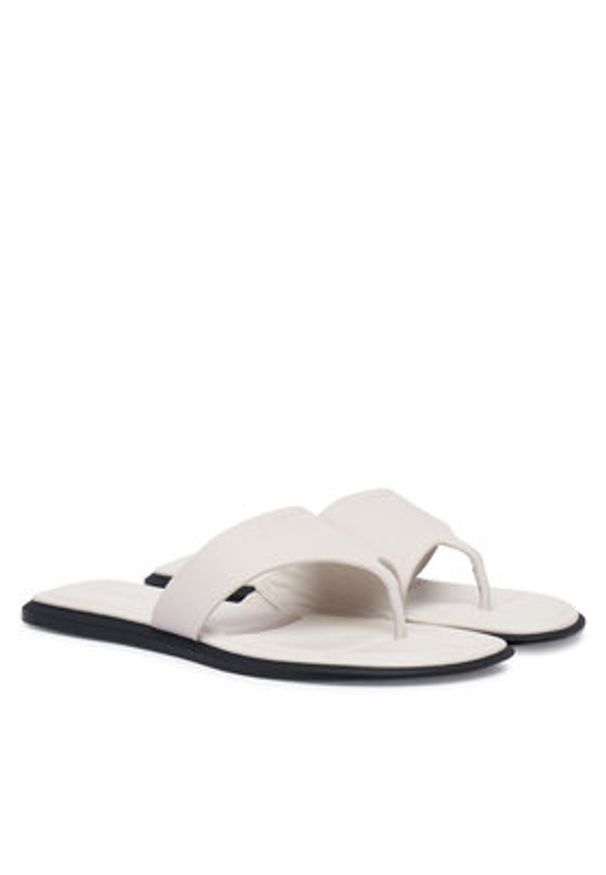 Calvin Klein Japonki HW0HW02866 Biały. Kolor: biały. Materiał: skóra