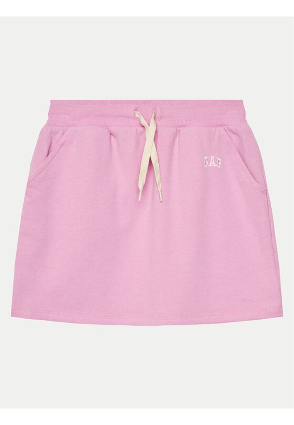 GAP - Gap Spódnica 881449 Różowy Regular Fit. Kolor: różowy. Materiał: bawełna