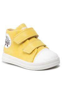 Sneakersy Primigi. Kolor: żółty. Materiał: skóra #1