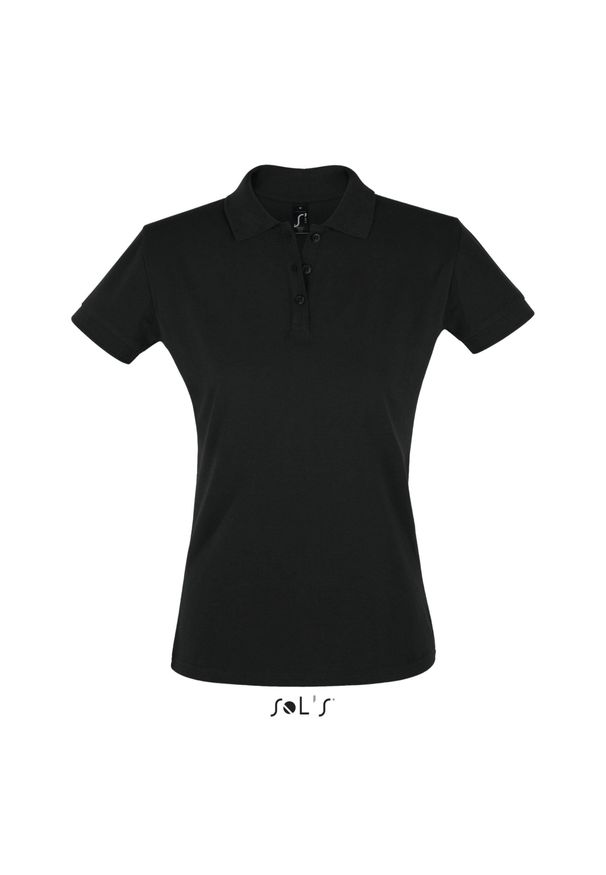 SOL'S - Damska koszulka polo Sol's Perfect. Typ kołnierza: polo. Kolor: czarny