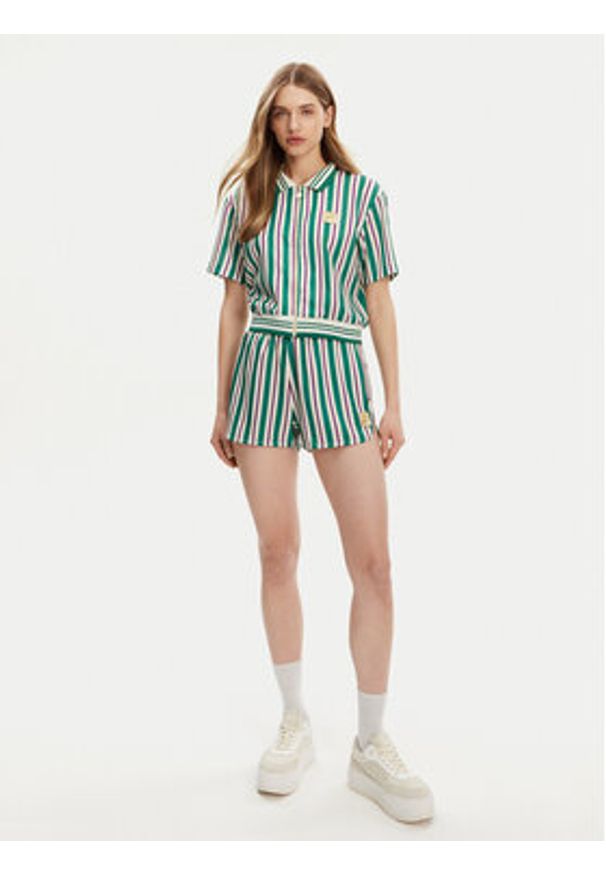 Fila Szorty sportowe Lassance FAW1002 Zielony Regular Fit. Kolor: zielony. Materiał: syntetyk
