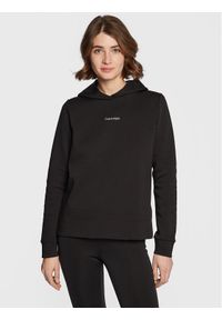 Calvin Klein Bluza Micro Logo K20K205452 Czarny Regular Fit. Kolor: czarny. Materiał: syntetyk, bawełna