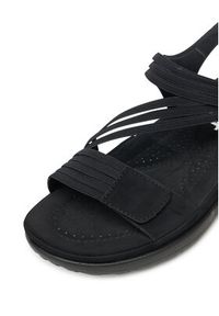 Rieker Sandały 64870-02 Czarny. Kolor: czarny. Materiał: syntetyk, materiał #2