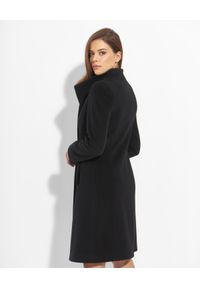 CINZIA ROCCA - Czarny płaszcz z wełny i kaszmiru. Kolor: czarny. Materiał: kaszmir, wełna #5