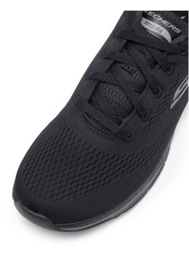 skechers - Skechers Sneakersy ARCH FIT 149057 BBK Czarny. Kolor: czarny. Materiał: materiał