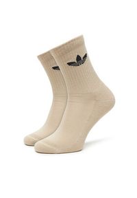 Adidas - adidas Zestaw 6 par wysokich skarpet unisex Trefoil Cushion JY2680 Kolorowy. Materiał: materiał, bawełna. Wzór: kolorowy #6