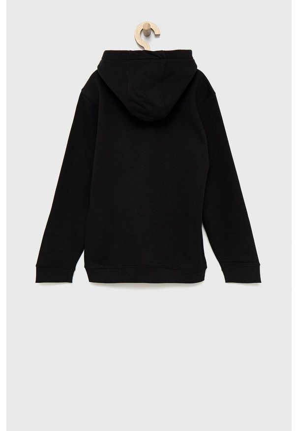 Quiksilver bluza dziecięca kolor żółty z kapturem z nadrukiem. Okazja: na co dzień. Typ kołnierza: kaptur. Kolor: czarny. Wzór: nadruk. Styl: casual