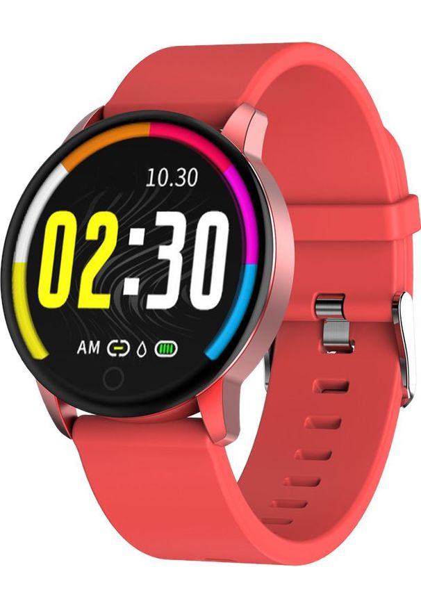 Czerwony zegarek Garett Electronics smartwatch