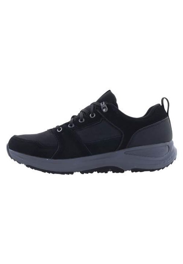 skechers - Buty do chodzenia męskie Skechers GO Run. Zapięcie: sznurówki. Kolor: czarny. Materiał: skóra, syntetyk, zamsz, materiał. Szerokość cholewki: normalna. Sport: turystyka piesza, bieganie