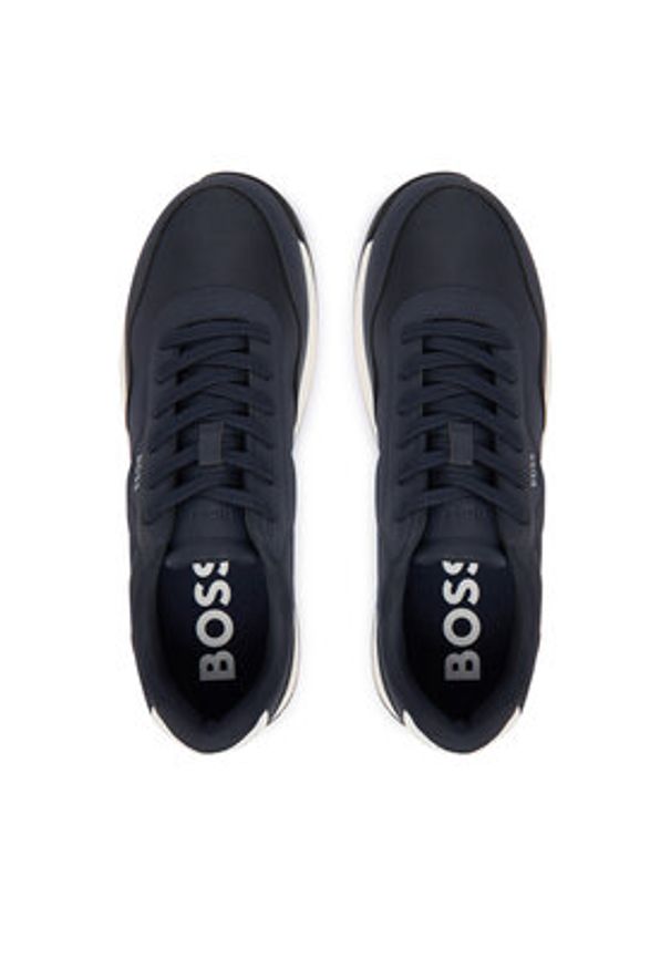 BOSS Sneakersy Titanium 50536481 Granatowy. Kolor: niebieski. Materiał: materiał