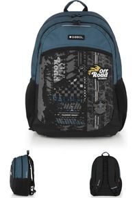 GABOL BACKPACK ROAD BLUE WITH BLACK POCKET