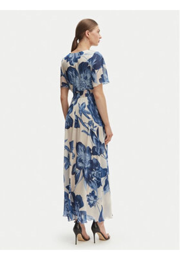 Rinascimento Sukienka koktajlowa CFC0128026003 Niebieski Regular Fit. Kolor: niebieski. Materiał: syntetyk. Styl: wizytowy