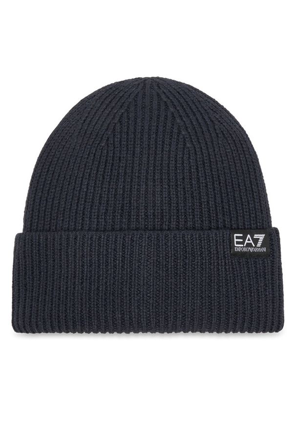 Czapka EA7 Emporio Armani. Kolor: niebieski
