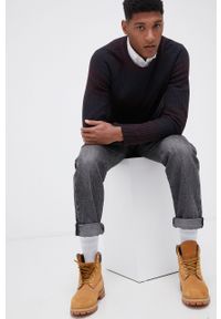 PRODUKT by Jack & Jones - Produkt by Jack & Jones Sweter męski kolor fioletowy ciepły. Okazja: na co dzień. Kolor: fioletowy. Materiał: dzianina. Długość rękawa: długi rękaw. Długość: długie. Styl: casual