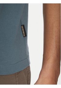Napapijri T-Shirt S-box Logo NP0A4I3L Zielony Regular Fit. Kolor: zielony. Materiał: bawełna