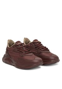 Hugo - HUGO Sneakersy Leon 50536660 Brązowy. Kolor: brązowy. Materiał: skóra #5