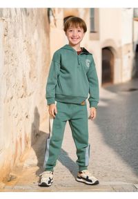 Sinsay - Spodnie dresowe jogger - zielony. Kolor: zielony. Materiał: dresówka