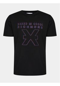 Richmond X T-Shirt Ikiom UMP24141TS Czarny Regular Fit. Kolor: czarny. Materiał: bawełna #1