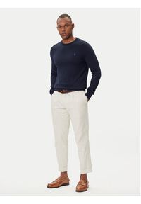 Polo Ralph Lauren Sweter Ls Sf Cn Pp 710684957001 Granatowy Slim Fit. Typ kołnierza: polo. Kolor: niebieski. Materiał: bawełna #4