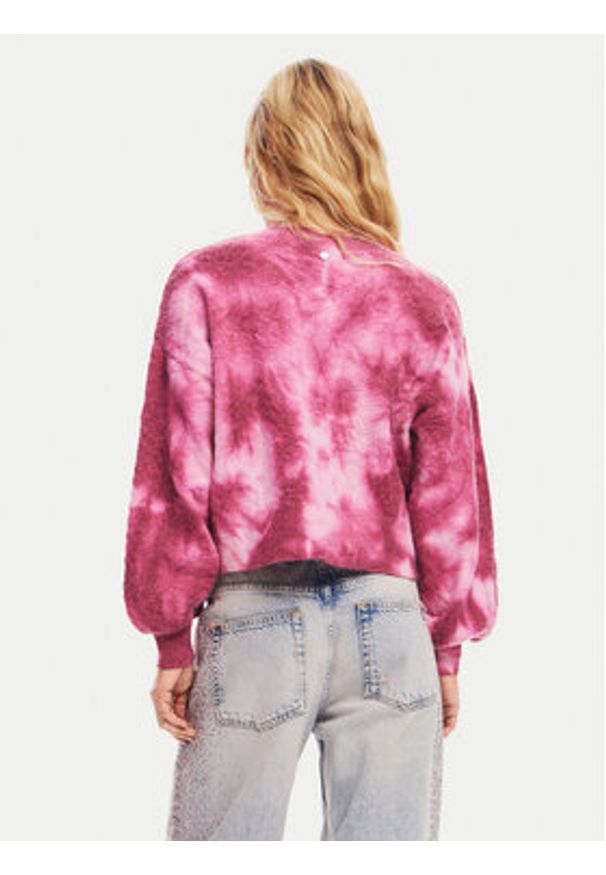 Desigual Sweter Victoria 24WWJF17 Różowy Relaxed Fit. Kolor: różowy. Materiał: syntetyk