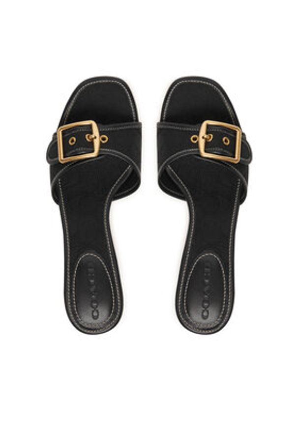 Coach Klapki CCM10 Czarny. Kolor: czarny. Materiał: skóra