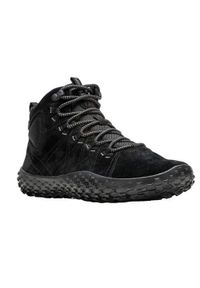 Buty trekkingowe męskie Merrell Wrapt Mid Wp. Wysokość cholewki: za kostkę. Zapięcie: sznurówki. Kolor: wielokolorowy, czarny. Materiał: guma, skóra, tkanina, materiał, syntetyk. Szerokość cholewki: normalna