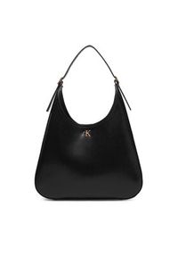 Calvin Klein Torebka Ck Medium Shoulder Bag LV04F3522G Czarny. Kolor: czarny. Materiał: skórzane #5