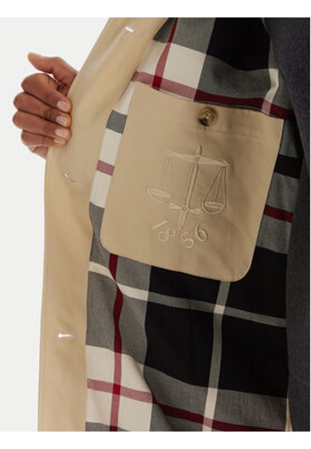 Hunter Trencz Keltie HARW0014251 Beżowy Regular Fit. Kolor: beżowy. Materiał: bawełna