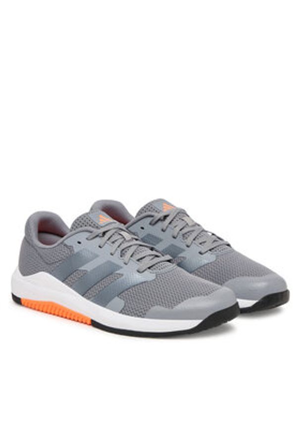 Adidas - adidas Buty na siłownię Dropset Base JQ1449 Szary. Kolor: szary. Materiał: materiał. Sport: fitness