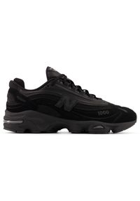 Buty unisex New Balance M1000B – czarne. Kolor: czarny. Materiał: skóra, materiał. Szerokość cholewki: normalna