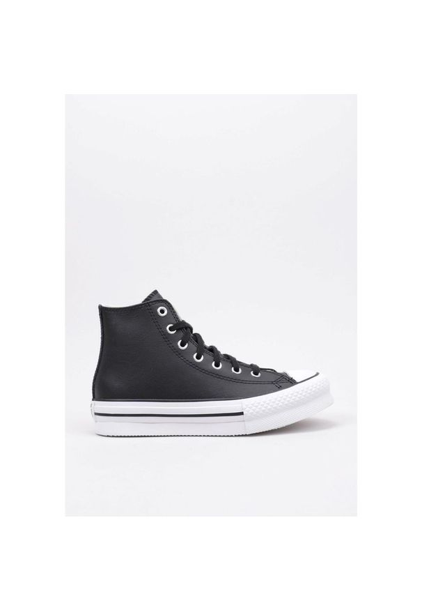 Obuwie Sportowe Dziecięce Converse Chuck Taylor All Star Czarny. Okazja: na co dzień. Kolor: czarny. Materiał: skóra. Model: Converse All Star