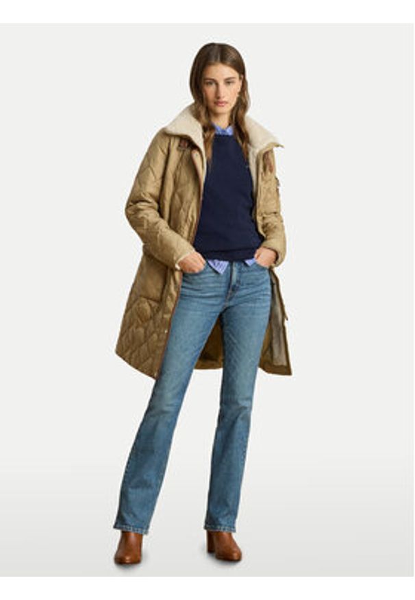 Lauren Ralph Lauren - LAUREN RALPH LAUREN Kurtka puchowa 297P04107001 Beżowy Regular Fit. Kolor: beżowy. Materiał: syntetyk
