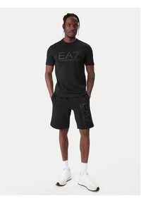 EA7 Emporio Armani T-Shirt 7M001412 AF22264 MC005 Czarny Regular Fit. Kolor: czarny. Materiał: bawełna #3