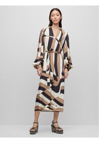 BOSS - Boss Sukienka codzienna Detola 1 50492313 Kolorowy Relaxed Fit. Okazja: na co dzień. Materiał: wiskoza. Wzór: kolorowy. Typ sukienki: proste. Styl: casual