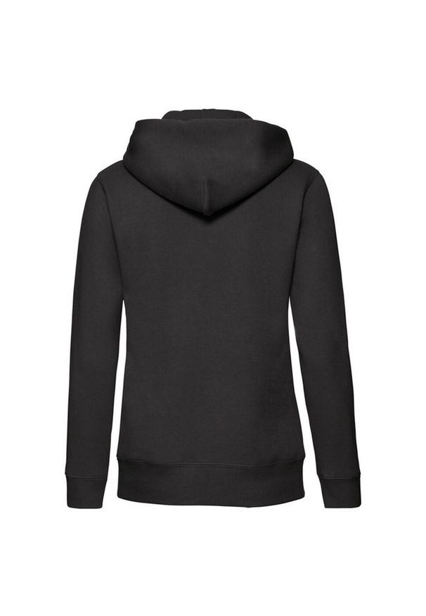 FRUIT OF THE LOOM - Bluza Damska Premium Z Kapturem. Typ kołnierza: kaptur. Kolor: czarny