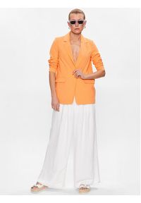 Vero Moda Marynarka Carmen 10287190 Pomarańczowy Box Fit. Typ kołnierza: typu carmen. Kolor: pomarańczowy. Materiał: syntetyk #3
